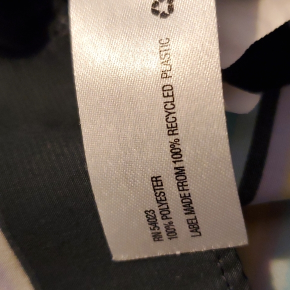 GAP Designed & Crafted Split Neck Women's Charcoal Striped Long Sleeve - Small - Picture 7 of 8